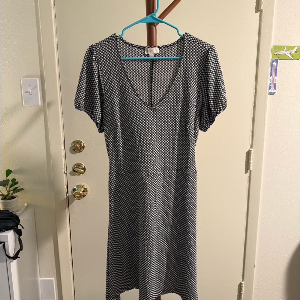 Loft Elegant Black and White Dress